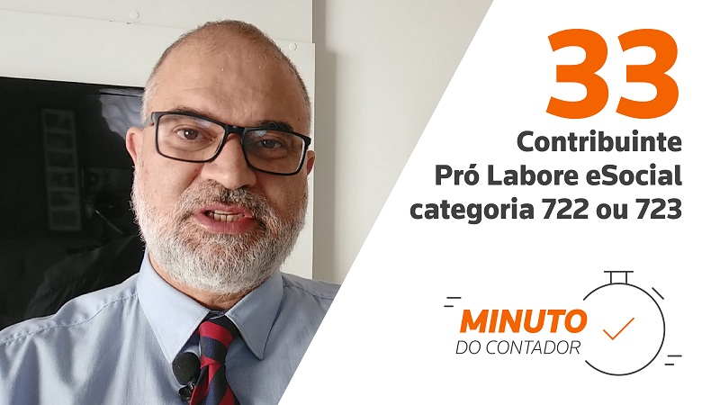 Contribuinte Pró Labore eSocial categoria 722 ou 723?