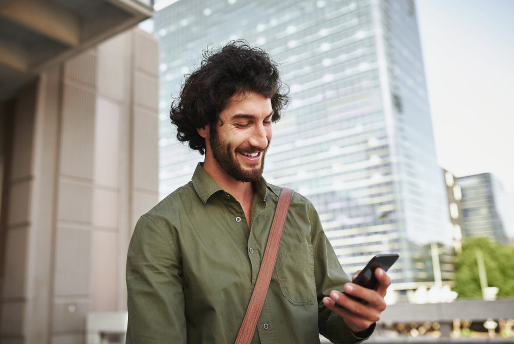 Usuário homem do ONVIO messenger